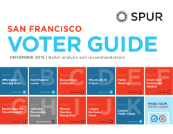 SPUR Voter Guide