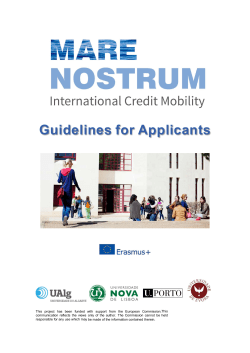 Guidelines for Applicants