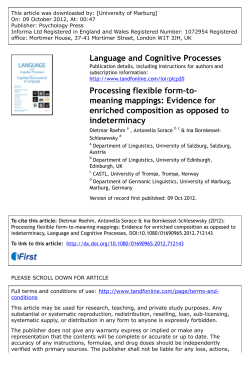 Processing flexible form-to-meaning mappings