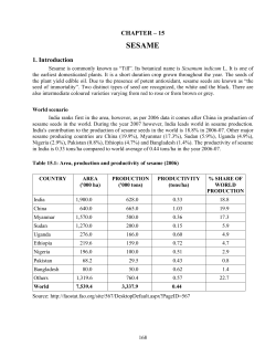 sesame - Agri Exchange