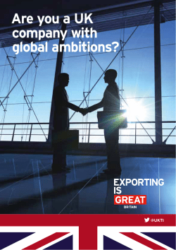 Are you a UK company with global ambitions?