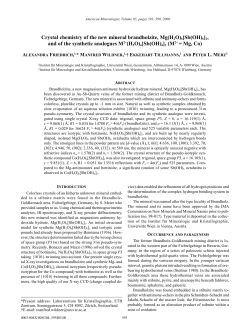 Crystal chemistry of the new mineral brandholzite, Mg(H2O)6[Sb(OH