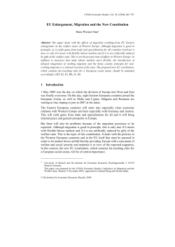 CESifo Economic Studies 50 - Hans