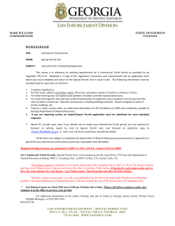 Commercial Turtle Application - Wildlife Resources