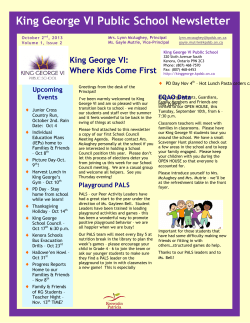 King George VI Public School Newsletter