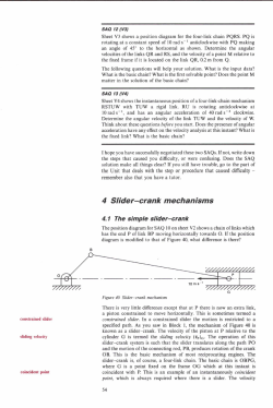 4 Slider-crank mechanisms