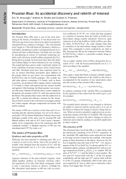 Article - New Zealand Institute of Chemistry