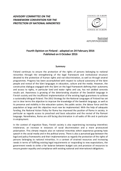 ADVISORY COMMITTEE ON THE FRAMEWORK CONVENTION