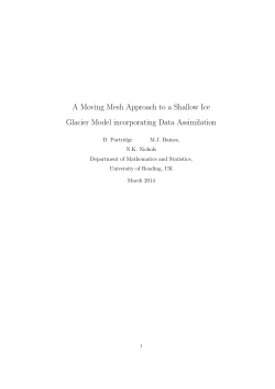 A Moving Mesh Approach to a Shallow Ice Glacier Model