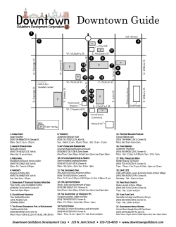 Shopping/Dining Map - Downtown Goldsboro Development