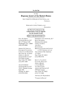 New York State Board of Elections v. Margarita Lopez Torres