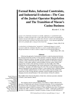 Formal Rules, Informal Constraints, and Industrial Evolution