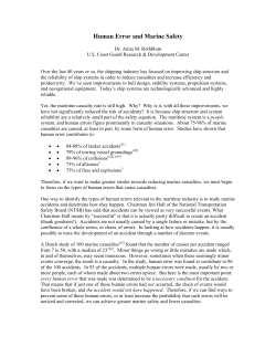 Human Error and Marine Safety - Bowles