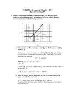EDC230 Environmental Chemistry 2005