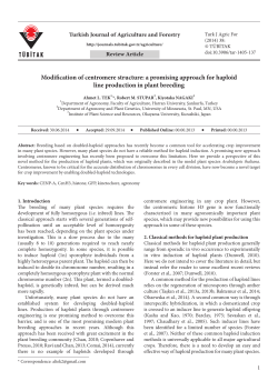 Modification of centromere structure: a promising