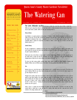 The Watering Can - University of Maryland Extension