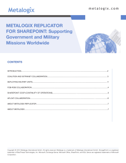 Supporting Government and Military Missions Worldwide