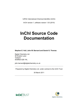 InChI Source Code Documentation