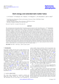 Dark energy and extended dark matter halos