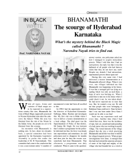 BHANAMATHI The scourge of Hyderabad Karnataka