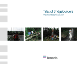 Tales of Bridgebuilders in Ecuador