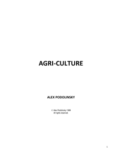 agri-culture - Bio-Dynamic Research Institute