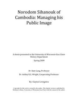Norodom Sihanouk of Cambodia