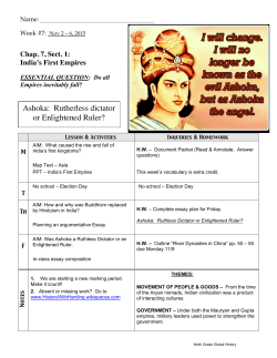 Ashoka: Rutherless dictator or Enlightened Ruler?
