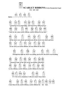 SCARLET RIBBONS-Evelyn Danzig/Jack Segal