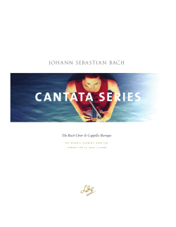 cantata series - Duke University Chapel