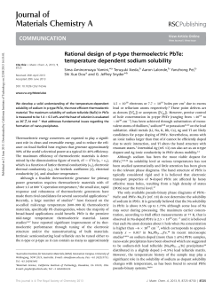 Journal of Materials Chemistry A