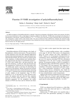 Fluorine-19 NMR investigation of poly(trifluoroethylene)