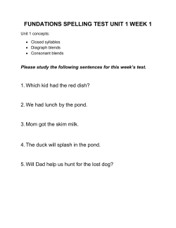 fundations spelling test unit 1 week 1