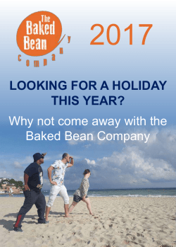 holiday flyer - The Baked Bean Company