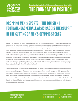 Now - Women`s Sports Foundation