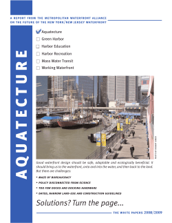 Aquatecture - Waterfront Alliance