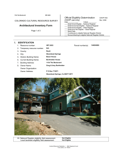 1134 The Boulevard - City of Steamboat Springs