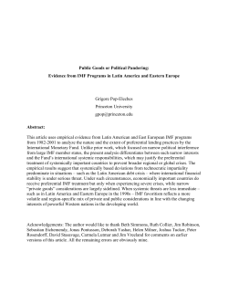 Public Goods or Political Pandering: Evidence