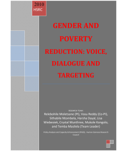 gender and poverty