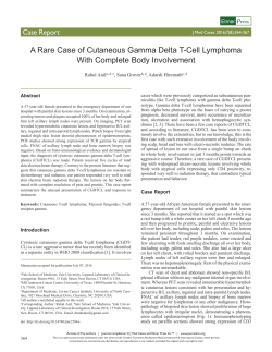 A Rare Case of Cutaneous Gamma Delta T