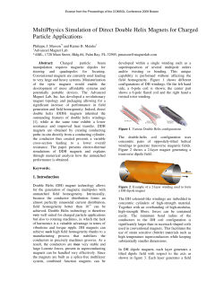 MultiPhysics Simulation of Direct Double Helix Magnets for