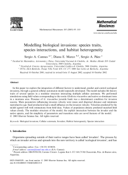 species traits, species interactions, and habitat heterogeneity
