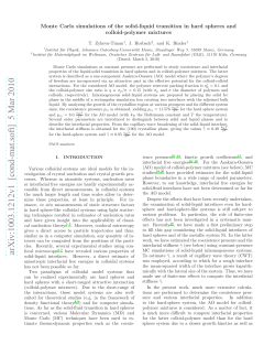 Monte Carlo simulations of the solid-liquid transition in hard spheres
