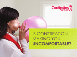 is constipation making you uncomfortable?
