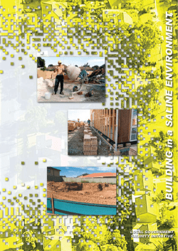 Building in a Saline Environment - Office of Environment and Heritage
