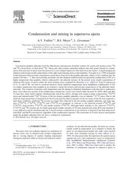 Condensation and mixing in supernova ejecta