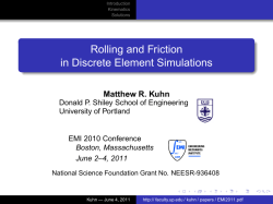 Rolling and Friction in Discrete Element Simulations