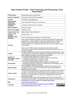 Food Technology and Processing / Food - Purdue e-Pubs