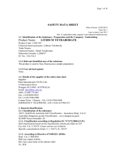LITHIUM TETRABORATE - Klen International