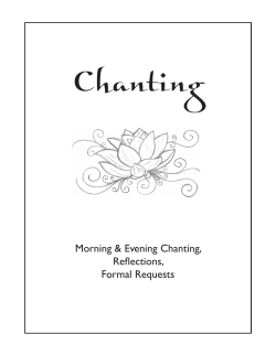 Chanting - Karuna Buddhist Vihara